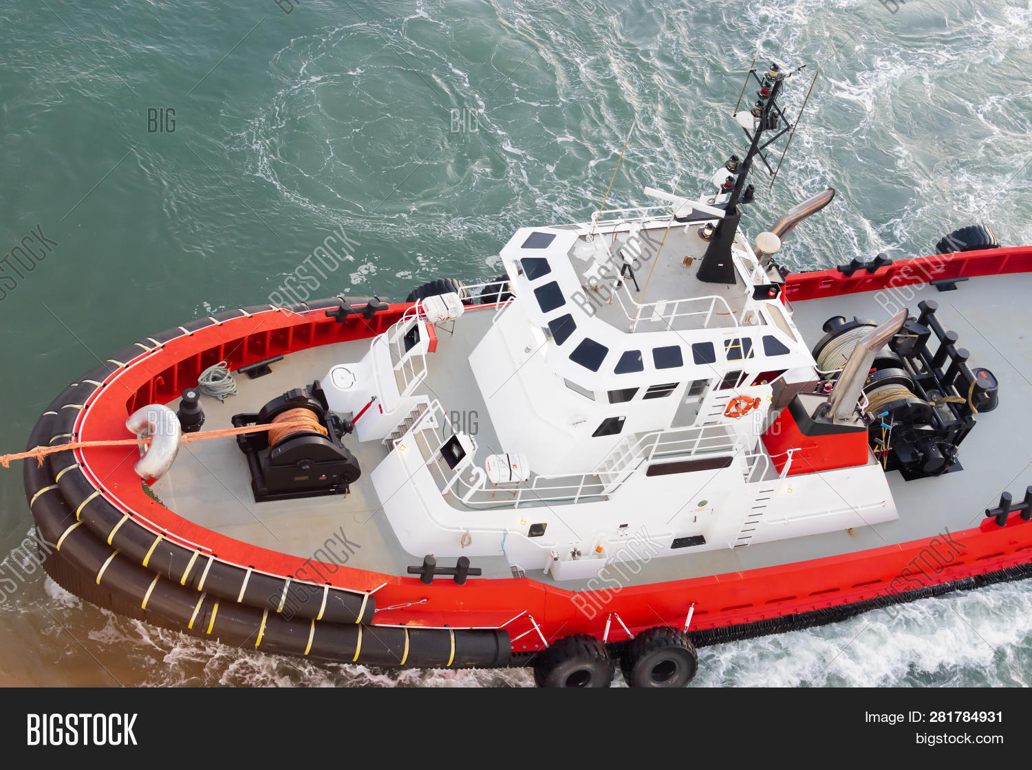 Tug Boat Tow Line Image & Photo (Free Trial) Bigstock