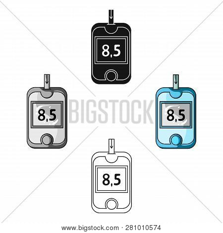 A Device For Measuring The Level Of Blood Sugar.equipping The Patient With Diabetes.diabetes Single 