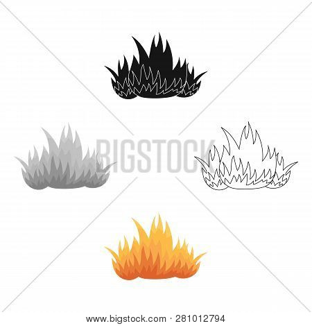 Fire Icon Cartoon. Single Silhouette Fire Equipment Icon From The Big Fire Department Cartoon - Stoc