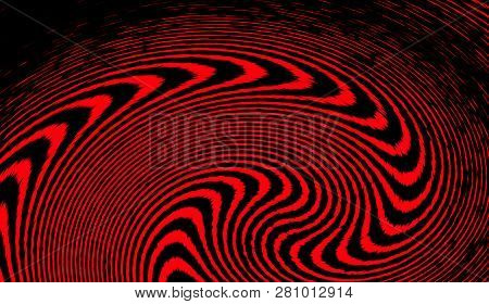 Hypnosis Swirl Psychedelic Art . Graphic Trendy Syntwave Swirl Background.
