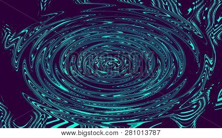 Hypnosis Swirl Psychedelic Art . Graphic Trendy Syntwave Swirl Background.