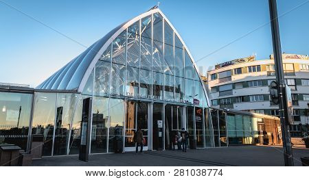 Montpellier Saint Roch Train Station On A Winter Day
