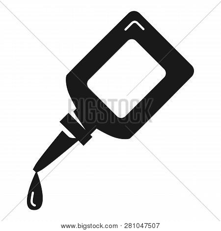 Glue For Paper Drop Icon. Simple Illustration Of Glue For Paper Drop Vector Icon For Web Design Isol