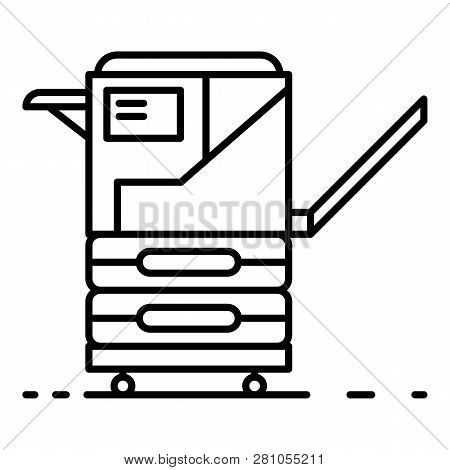 Office Xerox Icon. Outline Office Xerox Vector Icon For Web Design Isolated On White Background
