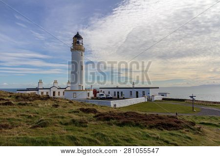 View Of The Compound Surrounding The Mull Of Galloway Lighthouse In Dumfries And Galloway, Scotland,