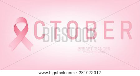 Breast Canser. Pink Ribbon. National Breast Cancer Awareness Month