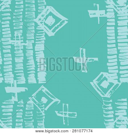 Tie Dye Japanese Geometric Artistic Seamless Pattern. Geo Wabi Sabi Minimalist Kimono Print. Scribbl