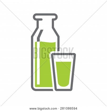 Milk Icon On White Background For Graphic And Web Design, Modern Simple Vector Sign. Internet Concep