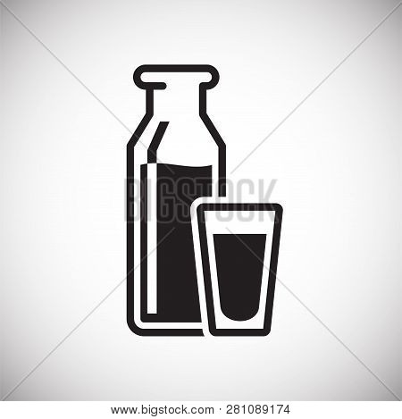 Milk Icon On White Background For Graphic And Web Design, Modern Simple Vector Sign. Internet Concep