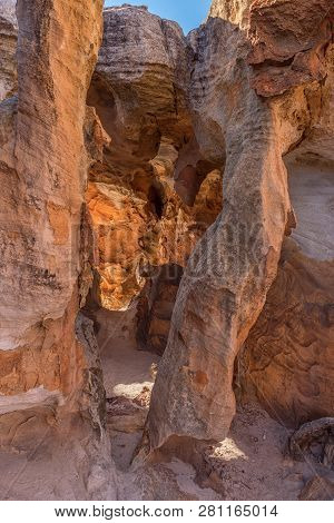 Rock Formations At The Stadsaal Caves In The Cederberg Mountains In The Western Cape Province Of Sou