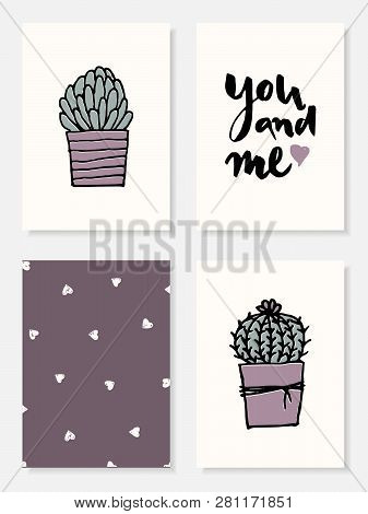 Cactus Plant Card Templates