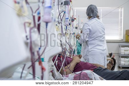 Hemodialysis In People On The Equipment
