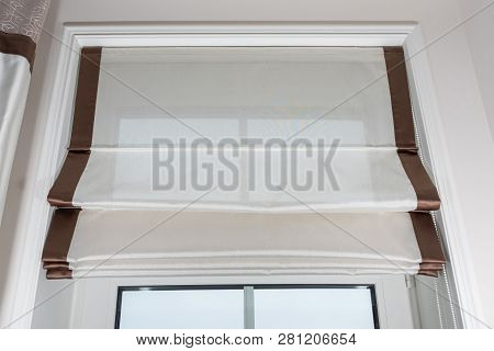 Roman Curtains In The In The Interior