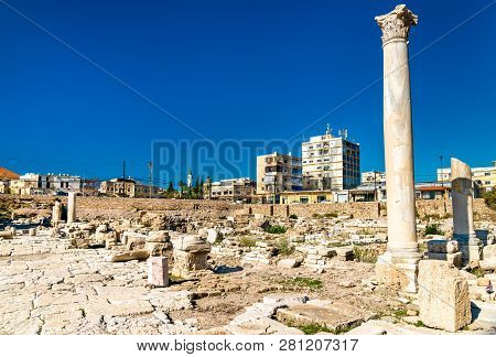 The Al Mina Archaeological Site In Tyre. Unesco World Heritage In Lebanon