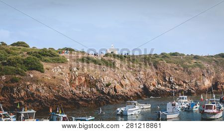 La Meule, France - September 18, 2018: View Of The Marina Of Port La Meule On The Island Of Yeu Wher