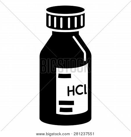 Hcl Solution Icon. Simple Illustration Of Hcl Solution Icon For Web Design Isolated On White Backgro