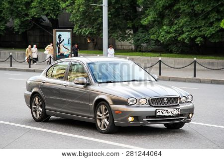 Moscow, Russia - June 3, 2012: Motor Car Jaguar X-type In The City Street.