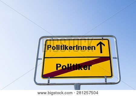 Sign Gender Male Female Politicians German 