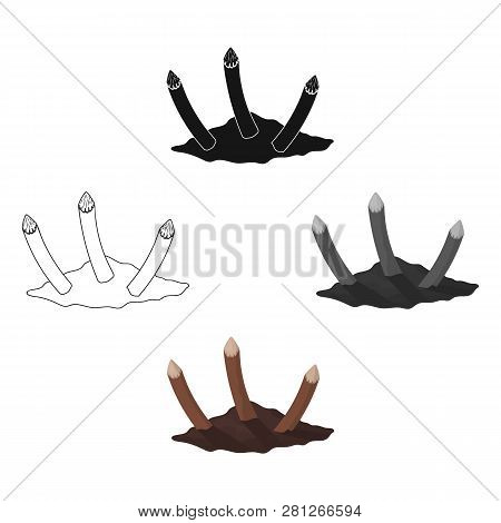 Stakes, Single Icon In Cartoon Style.stakes, Vector Symbol Stock Illustration Web.