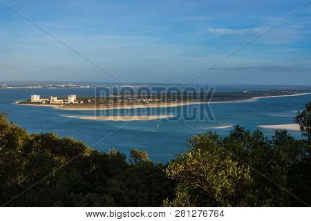 View Of Setubal Portugal.