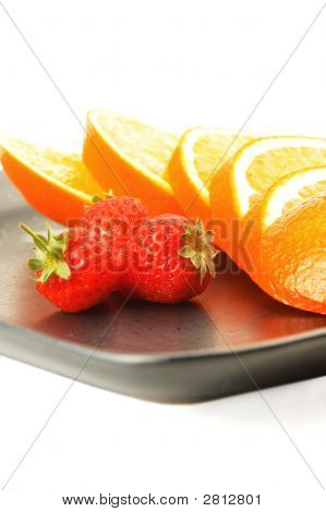 Orange & jahody