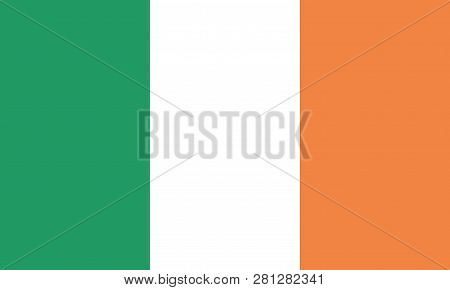Detailed Illustration National Flag Irland Coat Of Arms
