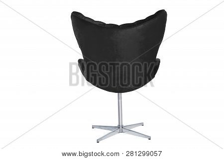 Velvet Fabric And Wood Armchair Modern Designer