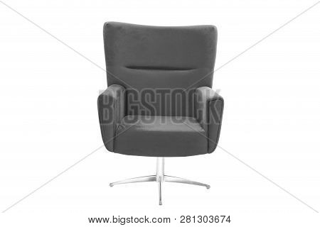 Color Fabric And Wood Armchair Modern Designer