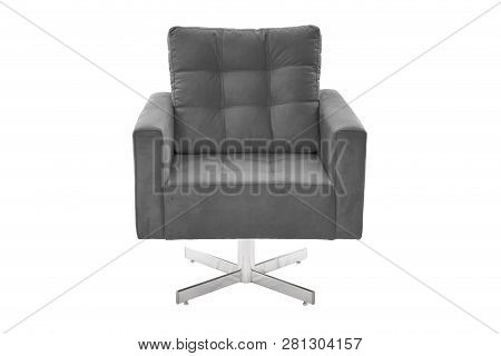 Color Fabric And Wood Armchair Modern Designer