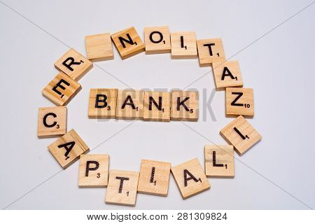 Concept Of Bank Recapitalization On Isolated Background.