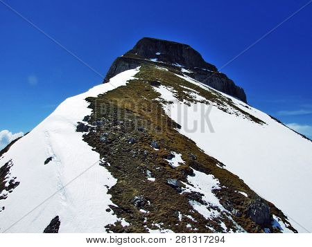 Alpine Peak Zuestoll In The Churfirsten Mountain Range, Between The Toggenburg Region And Lake Walen