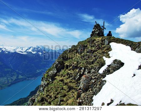 Alpine Peak Zuestoll In The Churfirsten Mountain Range, Between The Toggenburg Region And Lake Walen