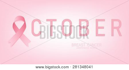 Breast Canser. Pink Ribbon. National Breast Cancer Awareness Month