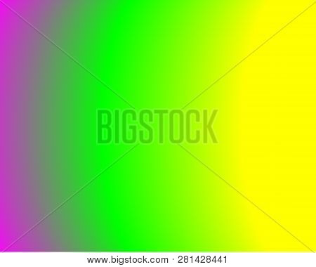 Smooth Transition Between Three Bright Colors Purple Green Yellow Spectacular Background