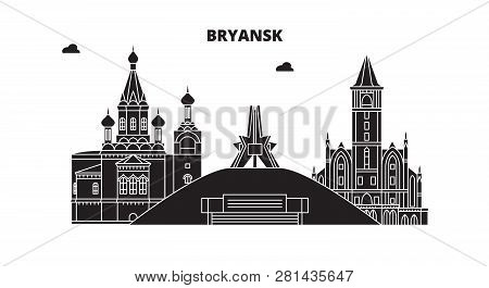 Russia, Bryansk. City Skyline: Architecture, Buildings, Streets, Silhouette, Landscape, Panorama. Fl