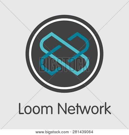Loom - Loom Network. The Logo Of Coin Or Market Emblem.