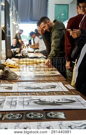 Alicante Tattoo Fair Circa 2018 Tattoo Exibition With Some Artist And Merchandising