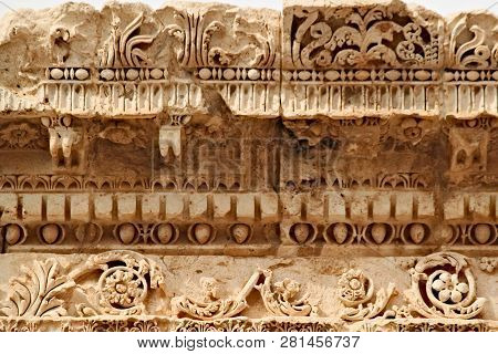 Baalbek -carvings In The Ancient Phoenician City; Known As Heliopolis During The Hellenistic Period