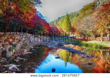 Autumn Of Gancheonsan Mountain, Sunchang, Jeollanamdo, South Korea
