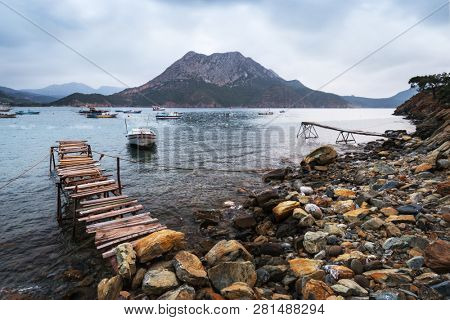Amazing Mediterranean seascape in Adrasan, Turkey. Landscape photography