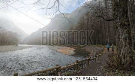 Kamikochi National Park In The Northern Japan Alps Of Nagano Prefecture, Japan. Beautiful Mountain I