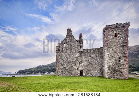 Lochranza Castle On The Island Of Arran, North Ayrshire, Scotland