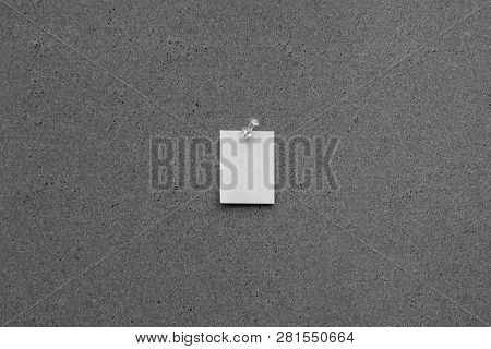 Horizontal Cork Board With Many, Sticky Notes Pinned