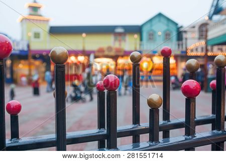 Helsinki, Finland - October 12, 2018: Amusement Park Linnanmaki In Helsinki, Finland.