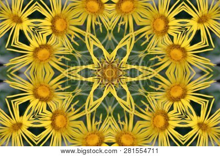 Abstract Kaleidoscope Background. Beautiful Multicolor Kaleidoscope Texture. Unique And Inimitable D