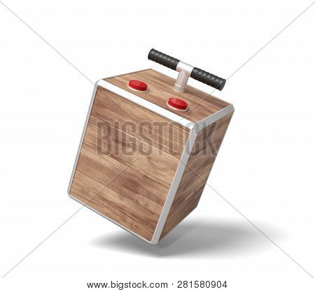 3d Rendering Of Tnt Detonator Box Isolated On White Background