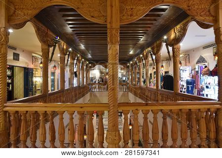 Dubai, Uae - Dec 10: Khan Murjan Market At Wafi Mall In Dubai, Uae, On Dec 10, 2018. Wafi City, Styl