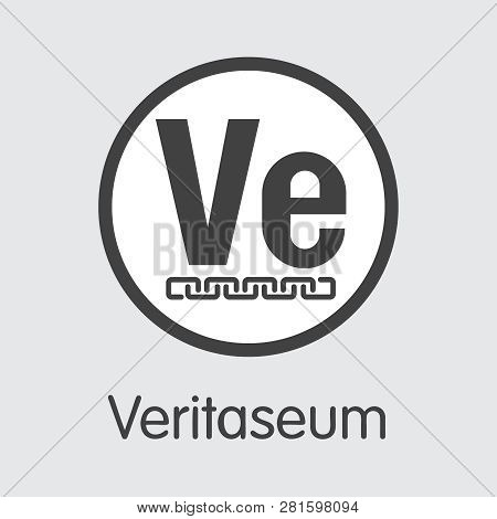 Veri - Veritaseum. The Logo Of Money Or Market Emblem.