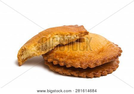 Confectionery Almond Biscuit Isolated On White Background