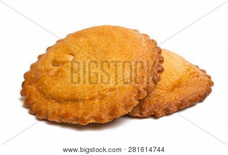 Almond Biscuit Confectionery Isolated On White Background